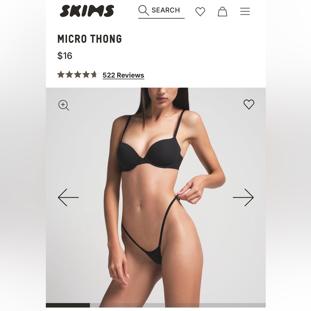 (2) SKIMS Micro Thongs bundle